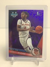 2023-24 Bowman Chrome University - PURPLE MINI-DIAMOND #15 Simeon Wilcher 18/399 - £2.19 GBP