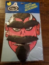 Vintage Devil Man Eyebrows Mustache Goatee Dress Halloween Costume Acces... - $6.59