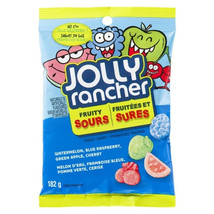10 Bags of Jolly Rancher Fruity Sours Chewy Candy 182 g Each - Free Ship... - $47.41