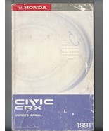 HONDA CIVIC CRX OWNER&#39;S MANUEL English/French Canada  - $45.00