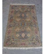 Afghan Tribal Hand-Knotted Wool Small Area Rug - $3,959.86 MXN