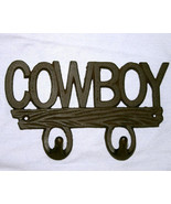 Country Western Iron Cowboy Hook Plaque - £10.37 GBP