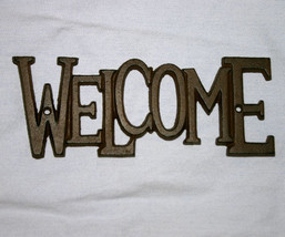 Country Western Iron Welcome Plaque Sign - $12.95