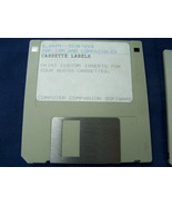 vintage cassette label printing floppy disc software LAM-5498 for IBM pi... - $564.31 MXN