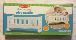 Melissa &amp; Doug #31722 Mine to Love Play White Wooden Cradle Age 3+ New i... - £25.17 GBP