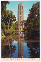 Postcard Lake Wales Florida Singing Tower &amp; Reflection - £2.18 GBP