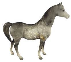 Breyer Horse Proud Arabian Mare Matte Dapple Grey #215 - $43.99