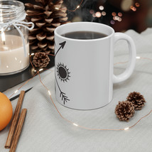 Nature Symbol Ceramic Mug: 11oz, Durable, Vibrant, Lead-Free, Dishwasher Safe - $15.45