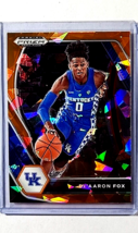 2021 2021-22 Panini Prizm Draft Picks Orange Cracked Ice #72 De&#39;Aaron Fox - £1.79 GBP