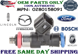 Brand New Bosch Fuel Injector For 2010,2011,2012 Ford Fusion 3.5L Genuine Single - £78.29 GBP