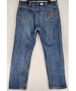 Bulwark FR Jeans Mens 38 X 32 Blue Denim Distressed Grunge Work Wear Pants - £50.63 GBP