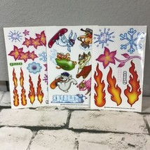 GIRO Ski Snowboarding Stickers Decals Lot Of 3 Sheets Flames Snowflakes ... - £9.34 GBP