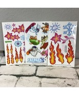 GIRO Ski Snowboarding Stickers Decals Lot Of 3 Sheets Flames Snowflakes ... - £9.29 GBP