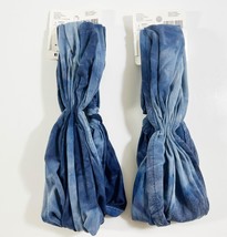35419 Scunci Morgan Simianer  Blue Tie Dye  Headwrap Lot Of 2 - £10.06 GBP