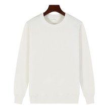 Round Neck Sweater Solid Color Thin Top Long Sleeve Men and Women Same Style Cus - $96.00