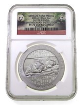 2014 China Plateado Smithsonian Institution Mint Medalla NGC Pf 70 Muy Camafeo - $114.33