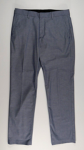 Bonobos Dress Pants Wednesday  Blue Micro stripe Straight Slacks Mens 32x32 EUC - £33.96 GBP