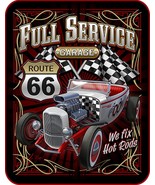 FULL SERVICE GARAGE ROUTE 66 QUEEN SIZE 79&quot; X 96&quot; SOFT MEDIUM WEIGHT BED... - $59.95
