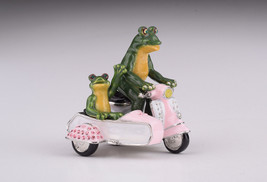Frog on a Moped Box by Keren Kopal with Austrian Crystals-
show original titl... - £97.66 GBP