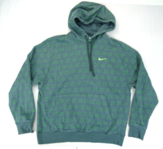 Nike Men&#39;s Sportswear Club PO BB Monogram Hoodie Size Large FJ1635-309 Green - £22.86 GBP