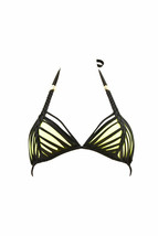 Agent Provocateur Womens Bikini Top Wrapped Strappy Elegant Black Size S - £101.41 GBP