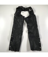 Rocky&#39;s Great Outdoors Leather Chaps Mens Extra Small Black Burton Michigan - £51.20 GBP