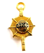 Phi Kappa Phi Honor Society Member Key Gold Tone Enamel Academic Pin Fra... - $25.96 CAD