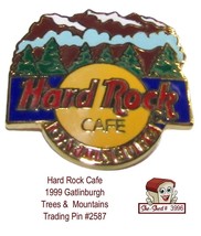 Hard Rock Cafe 1999 Gatlinburg Trees &  Mountains Trading Pin #2587 - $11.95