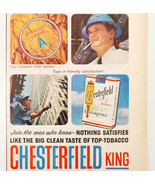 1959 Chesterfield King Cigarettes Advertisement Tobacco Men Of America D... - $19.99
