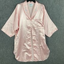 Sarah Morgan Sleepwear Top Large Women&#39;s Short Sleeve Pink Polyester Ble... - €8,56 EUR