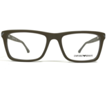 Emporio Armani Eyeglasses Frames EA3071 5453 Matte Brown Thick Rim 53-18... - $69.91