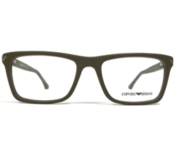 Emporio Armani Eyeglasses Frames EA3071 5453 Matte Brown Thick Rim 53-18-140 - £56.22 GBP