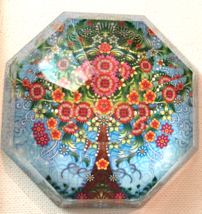 Hallmark Catalina Estrada glass paper weight tree &amp; flower design, boho / fairy - £11.74 GBP