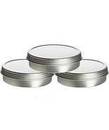 8oz Screw Top Tins - Set of 3 Food Grade Seamless Screwtop Shallow Tin C... - £9.31 GBP