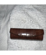 Lee Sands Eel Skin Vtg Brown Lipstick Case With Mirror - £10.04 GBP