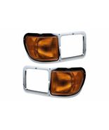 FIT FORD F650 F750 2000-2015 RIGHT LEFT HEADLIGHTS BEZEL HEAD LIGHTS COR... - $243.53