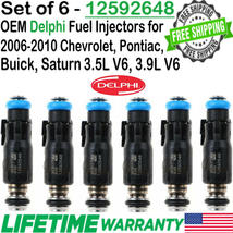 6/Pieces OEM Delphi Fuel Injectors For 2006, 2007 Chevrolet Monte Carlo 3.9L V6 - £44.18 GBP