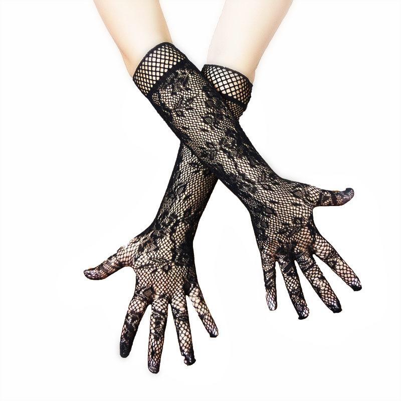 Long Fishnet Lace Lingerie Gloves - $8.39+