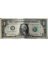 US$1 Fancy Serial Number 2013 Bookend 58353558 Banknote - $373.97 MXN