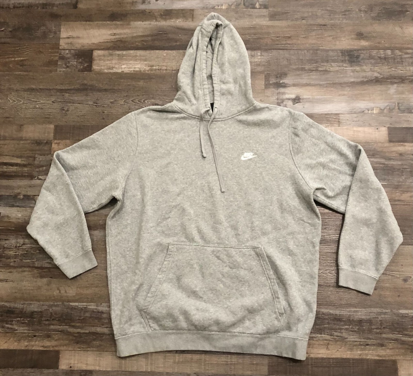 Nike Mens 2XL Gray Hoodie Sweatshirt Pullover Long Sleeve - £16.72 GBP