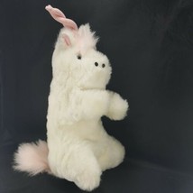 Soft Plush Unicorn Hand Puppet with Pink Mane Pink Horn Full Body Blue E... - £15.02 GBP