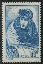 FRANCE 1940 Very Fine MNH Stamp Scott # 396 CV 16.00 $ Georges Guynemer - £12.04 GBP