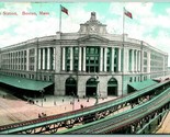 South Station Boston Massachusetts MA 1909 DB Postcard G2 - £3.07 GBP
