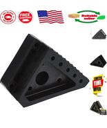 Solid Rubber Wheel Chock with Oil Resistant Non-Slip Surface for Secure Use - $18.80
