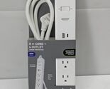 Commercial Electric 6 ft. 4-Outlet Surge Protector with 1 USB-A 1 USB-C ... - $11.75