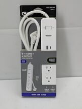 Commercial Electric 6 ft. 4-Outlet Surge Protector with 1 USB-A 1 USB-C ... - $11.75