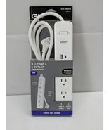Commercial Electric 6 ft. 4-Outlet Surge Protector with 1 USB-A 1 USB-C ... - $11.75