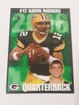 Aaron Rodgers Green Bay Packers 2006 Eau Claire Police 2nd Year Card #4 - £7.82 GBP