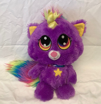 Fiesta Princess Kittycorn purple plush toy cat unicorn rainbow stuffed animal - £6.28 GBP