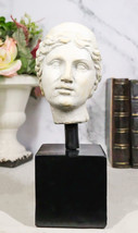 Classical Greek Roman Goddess Aphrodite Head Bust Replica On Black Base Statue - £28.56 GBP